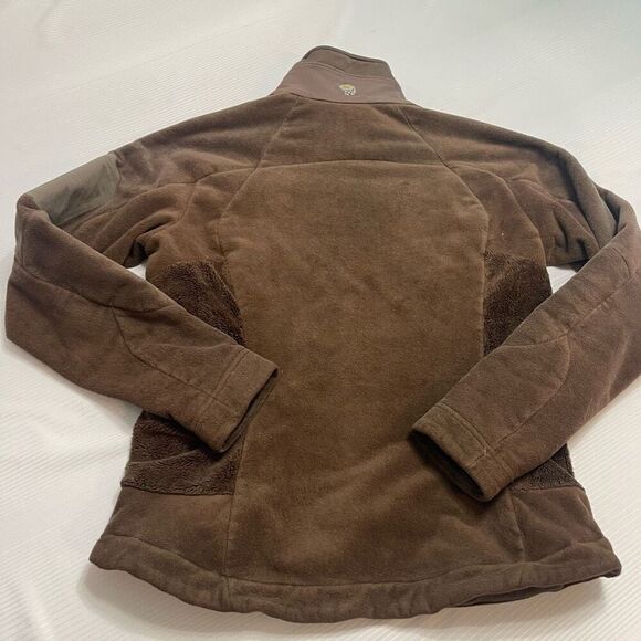 Mountain Hardwear Fleece Jacket Womens Small Brown Zip Up Long Sleeve Outdoor - Picture 8 of 10